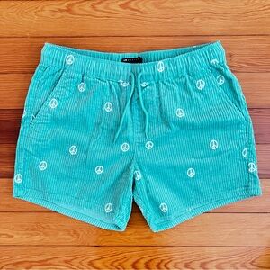 ASOS Peace Sign Corduroy Shorts